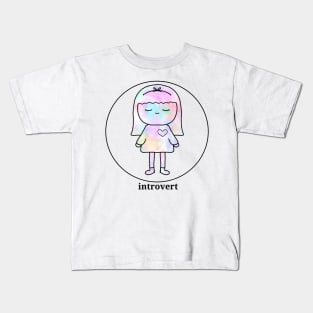 Introvert Girl Kids T-Shirt